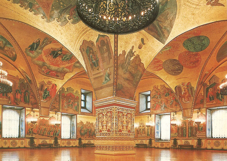 Грановитая палата Московского кремля. Интерьер. Юго-восточная сторона
