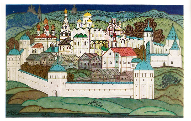 Открытка из комплекта «Русские крепости». Покровский монастырь