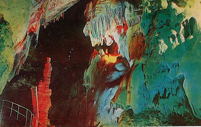 Новоафонская пещера. Экскурсионная трасса 